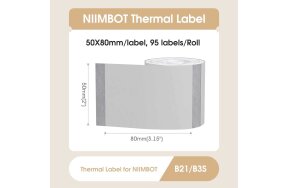 NIIMBOT LABELS 50x80mm 95 labels TRANSPARENT